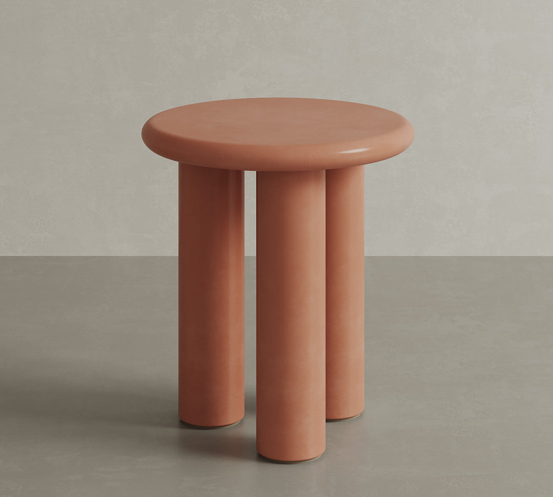 Casoli Clay Microskin Side table 45cm