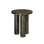 Casoli Forest Green Marble Side Table 45cm