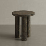 Casoli Forest Green Marble Side Table 45cm