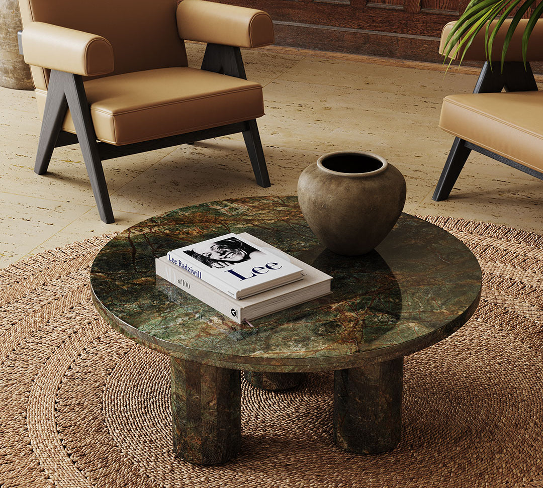 Casoli Forest Green Marble Coffee Table