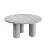 Casoli Travertine Coffee Table, Grey