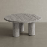 Casoli Travertine Coffee Table, Grey