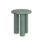 Casoli Moss Microskin Side Table 45cm
