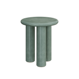 Casoli Moss Microskin Side Table 45cm