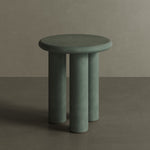 Casoli Moss Microskin Side Table 45cm