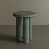 Casoli Moss Microskin Side Table 45cm