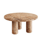 Casoli Mocha marble coffee table 90cm