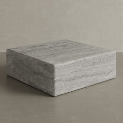 Cerazo Grey Travertine 54cm Coffee Table