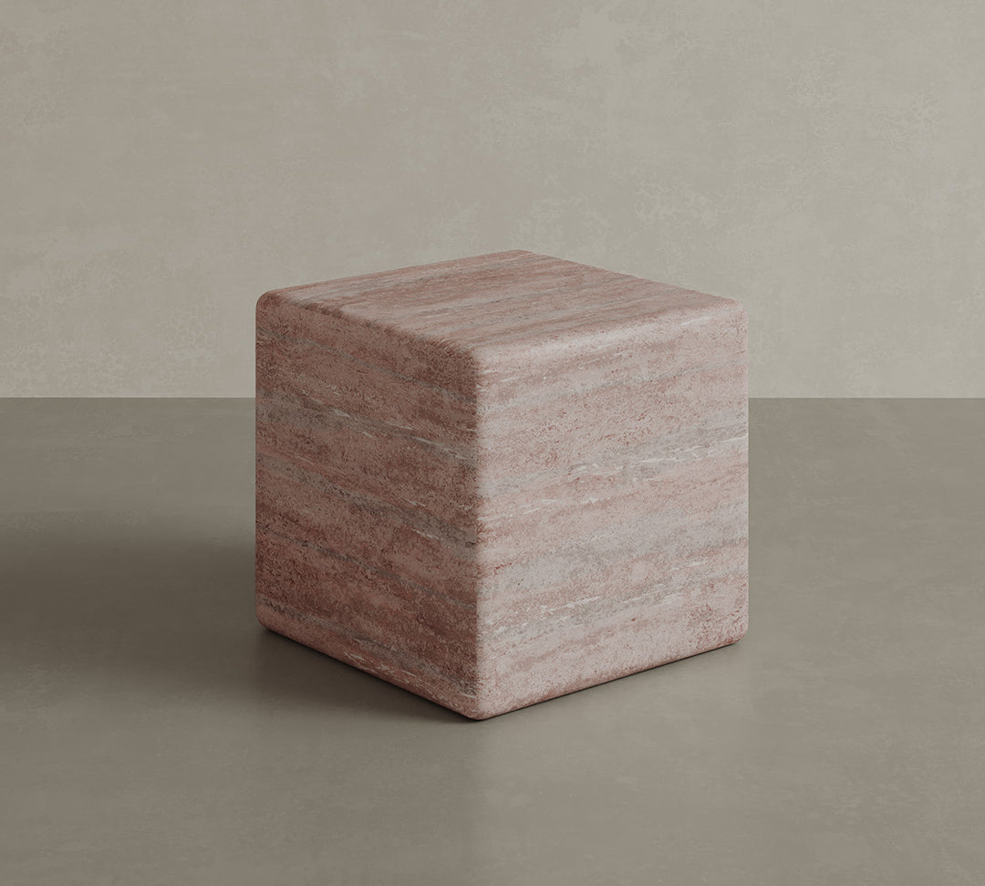 Cerazo Red Travertine Coffee Table 28cm
