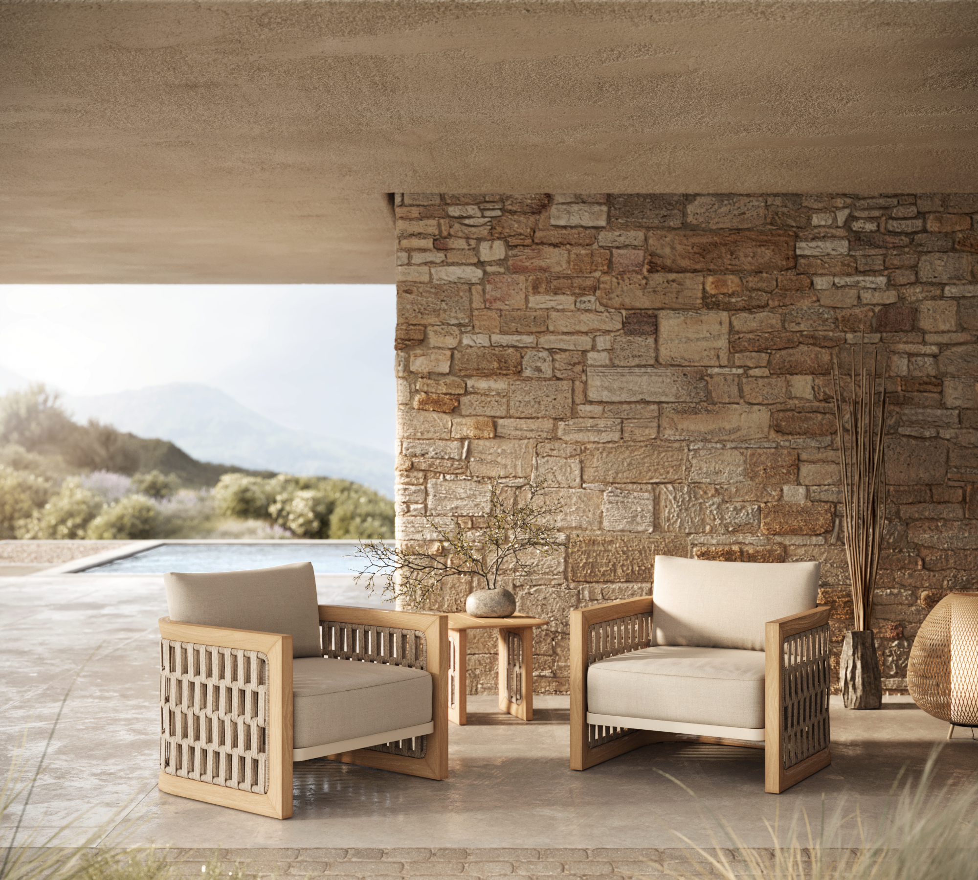 luxury outdoor living life style image