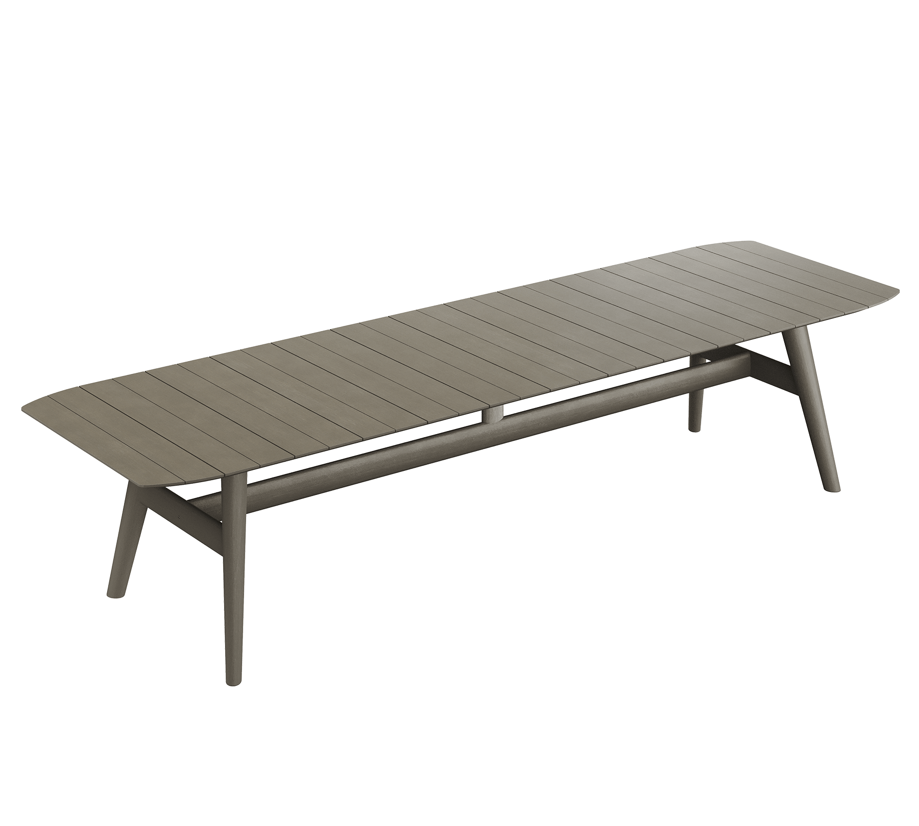 N1 Eight Seater Dining Table Dark Teak Wood