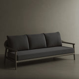 N1 Three Seater Sofa Dark Teak