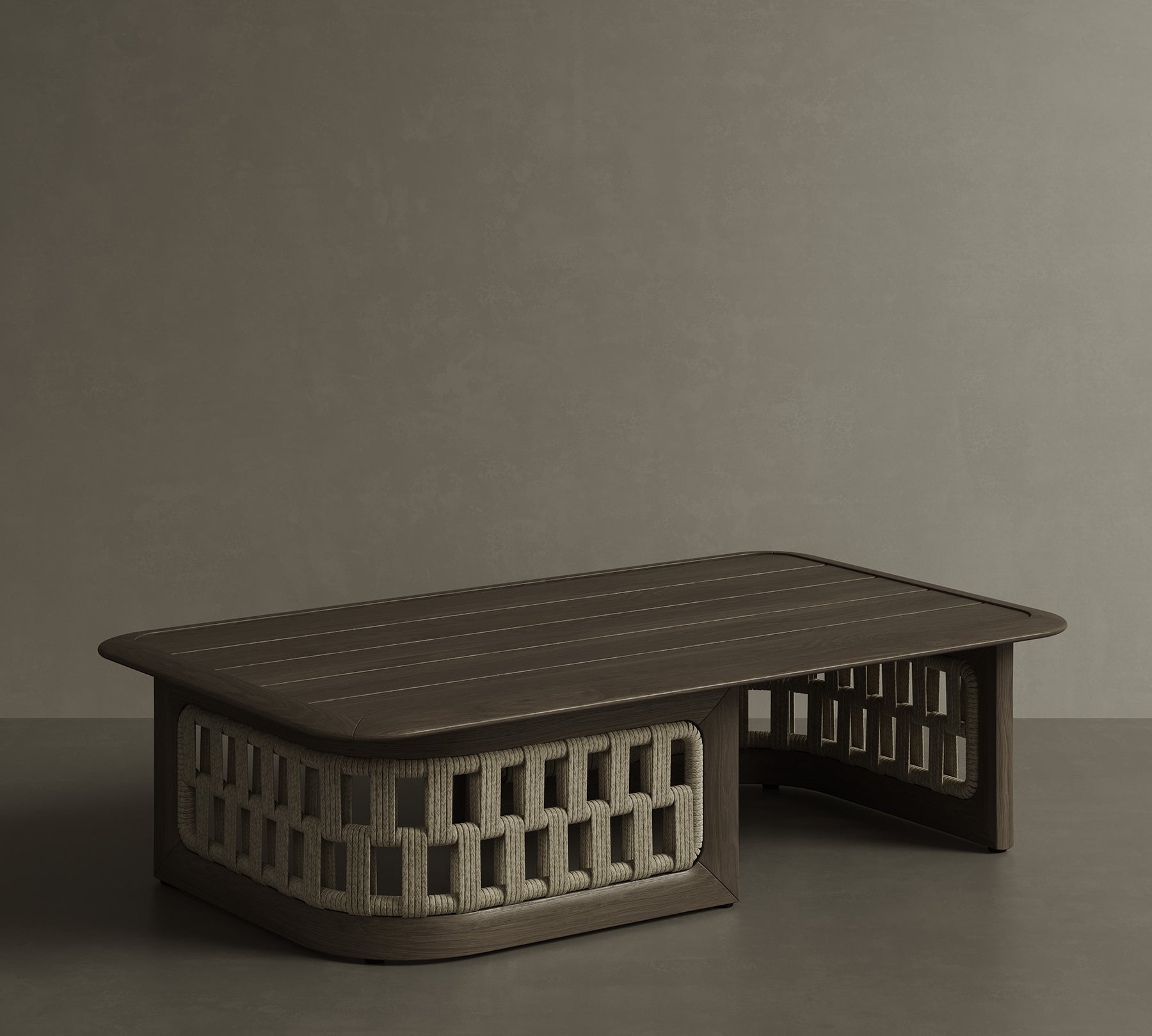 N2 coffee table dark teak product image