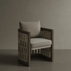 N2 dining chair dark teak product image