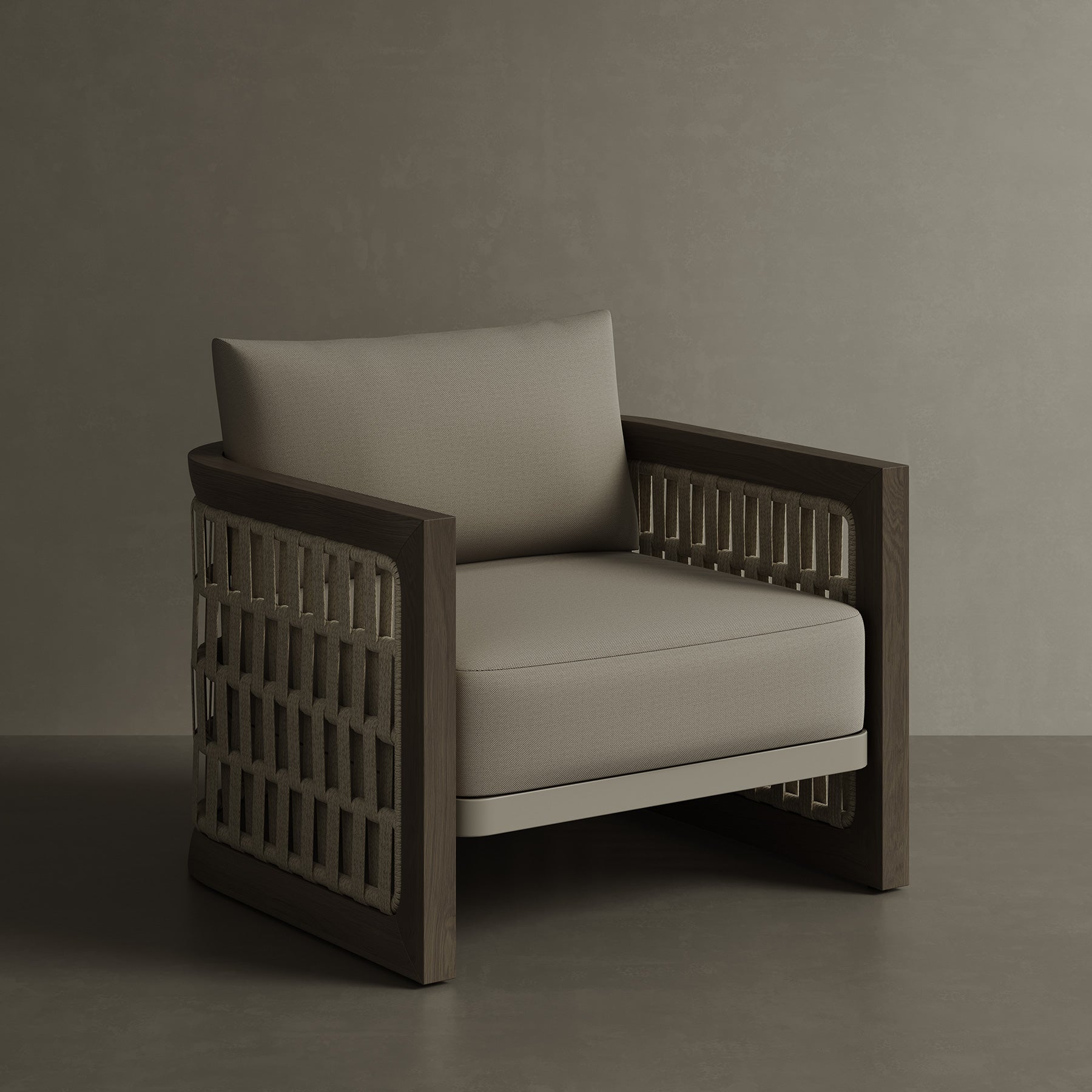 N2 lounge chair dark teak product image