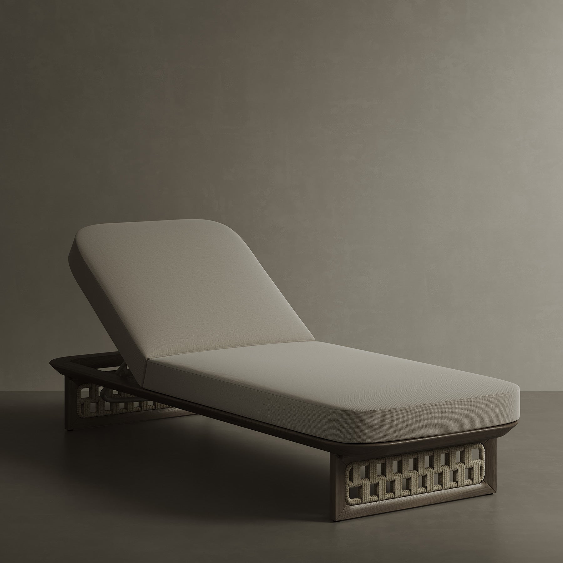 N2 sun lounger dark teak product image