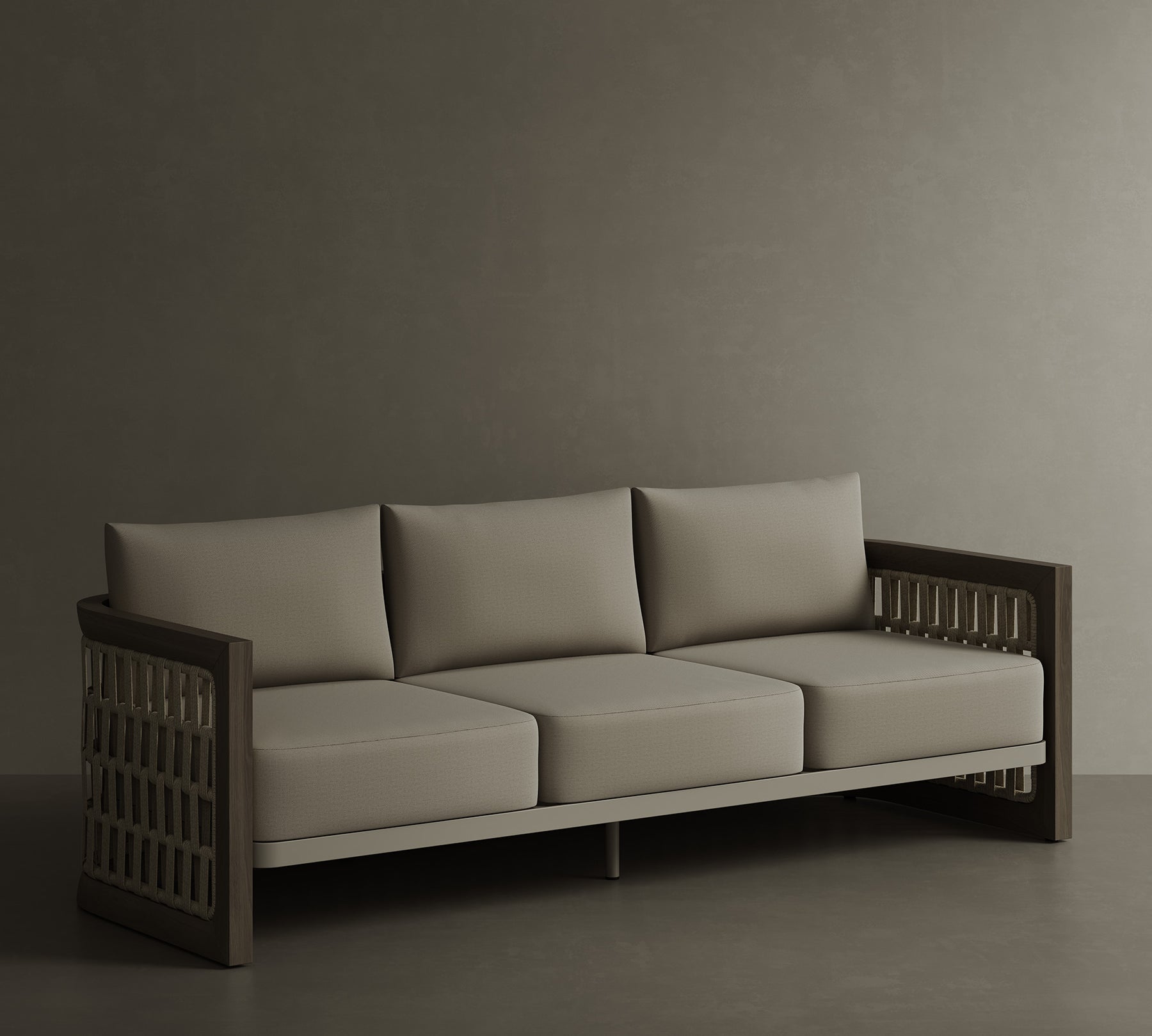 N2 three seater sofa dark teak product image