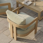 N3 Oak Lounge Chair in Sage Twill life style image