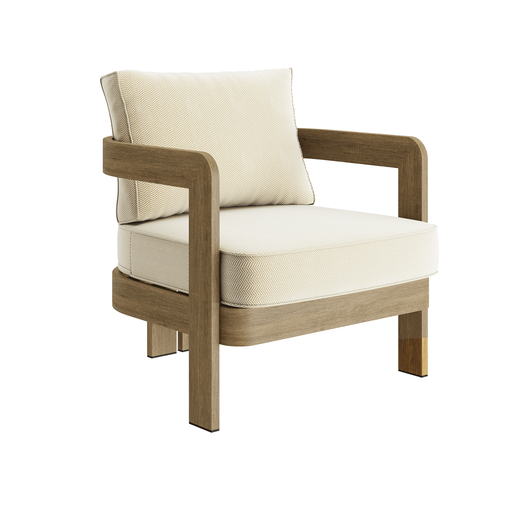 N3 Oak Pearl Herringbone lounge chair product image