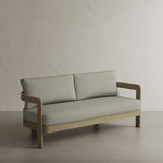 N3 Three-Seater Sofa in Sage Twill, featuring a soft, inviting fabric in a soothing sage green with a subtle twill texture. The sofa’s rounded, contemporary shape offers a relaxed yet refined look, with a sturdy frame that promises lasting comfort and style, making it the perfect addition to any space seeking warmth and elegance.