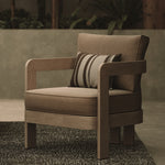 N3 Oak Lounge chair Wheat Canvas lifestyle image