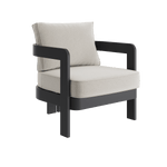 N3 Kohl bone canvas lounge chair product image