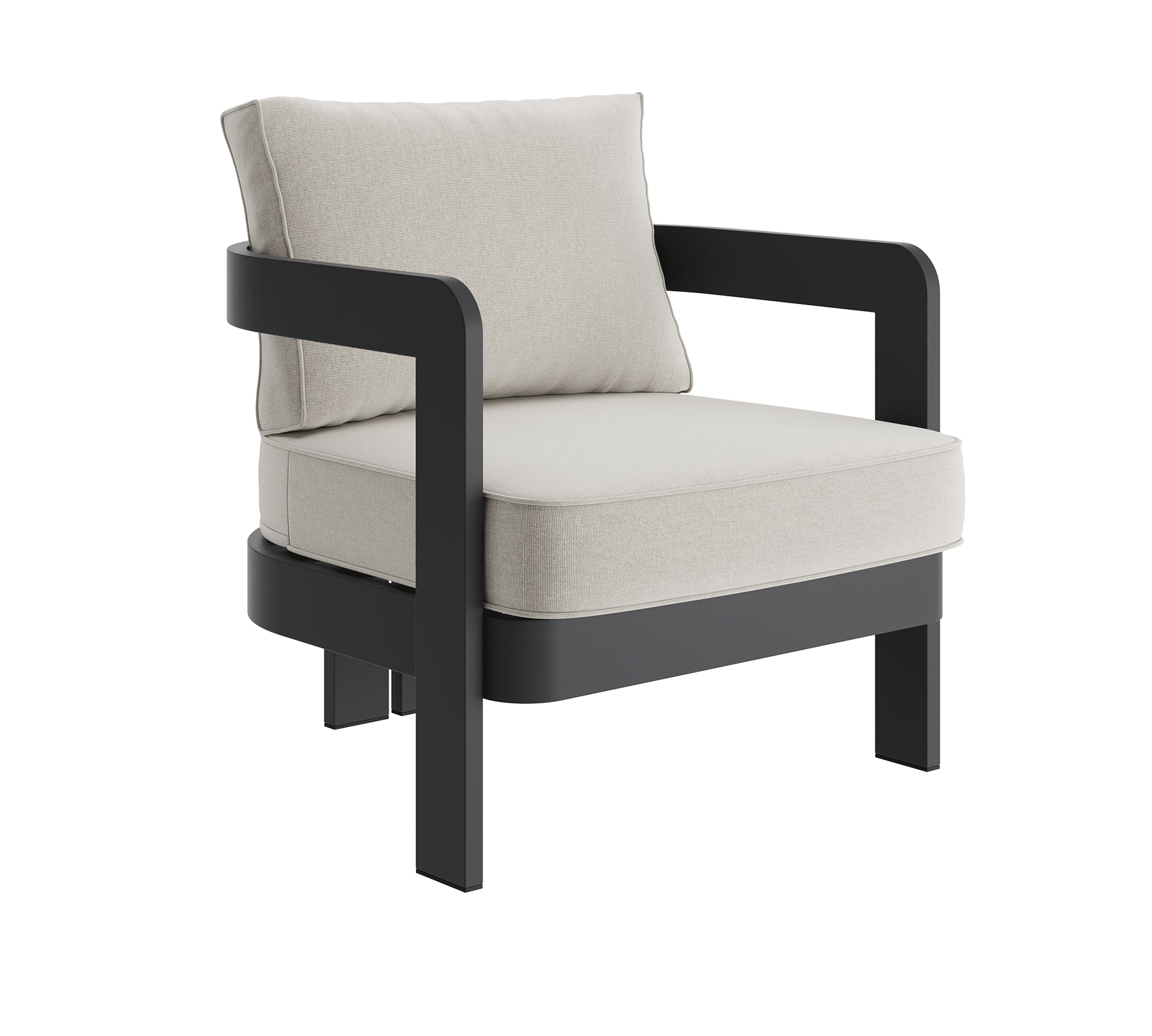 N3 Kohl bone canvas lounge chair product image