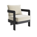 N3 Kohl Pearl herringbone lounge chair product image