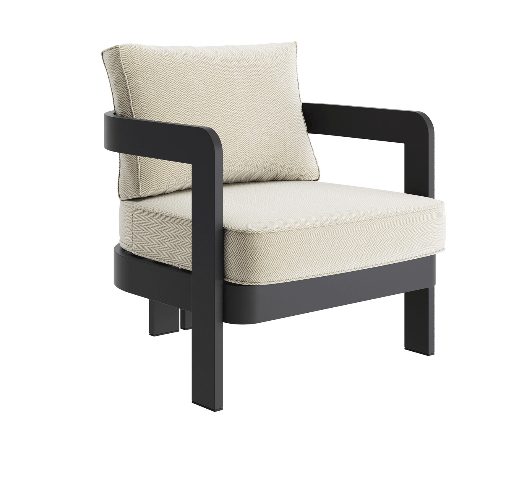 N3 Kohl Pearl herringbone lounge chair product image