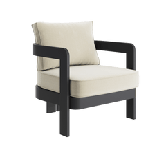 N3 Kohl Pearl herringbone lounge chair product image