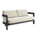 N3 Kohl Three Seater Sofa Pearl Herringbone