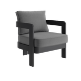 N3 Kohl smoke weave lounge chair product image