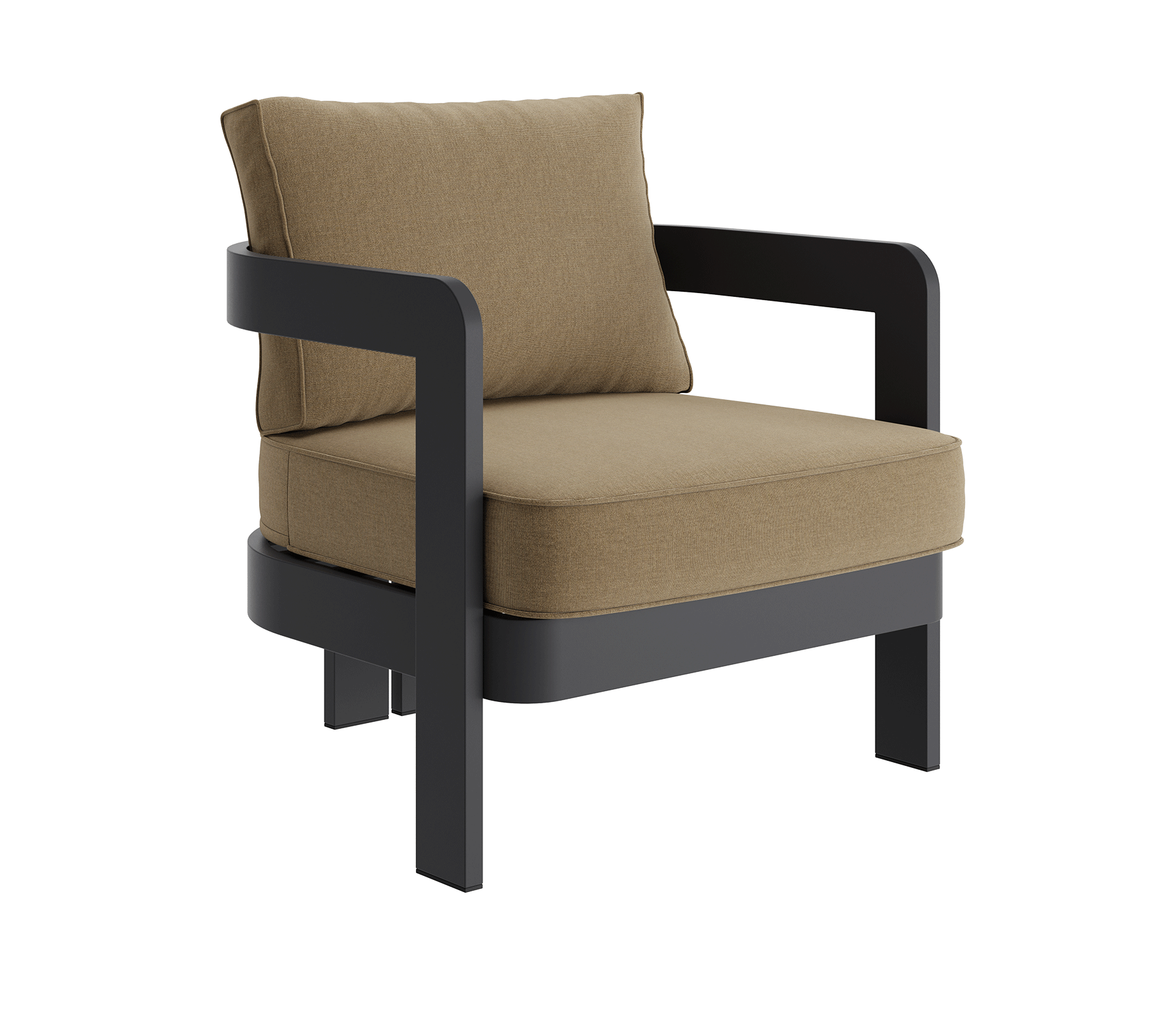 N3 Kohl wheat canvas lounge chair product image