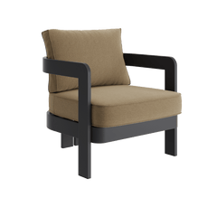 N3 Kohl wheat canvas lounge chair product image