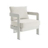 N3 Stone cirrus textured weave lounge chair product image