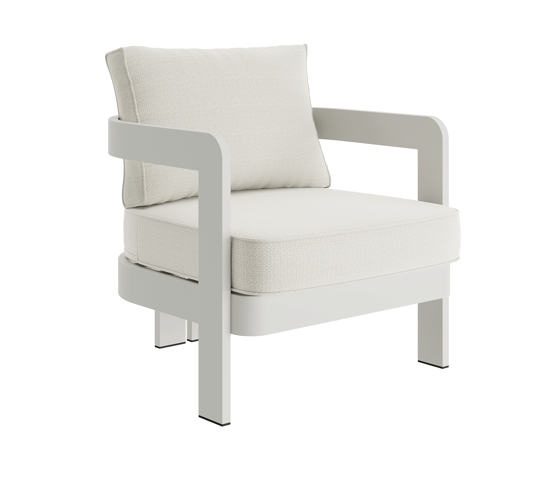 N3 Stone cirrus textured weave lounge chair product image