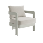 N3 Taupe bone canvas lounge chair product image