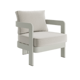 N3 Taupe bone canvas lounge chair product image