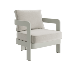 N3 Taupe bone canvas lounge chair product image