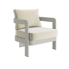 N3 taupe Pearl herringbone lounge chair product image