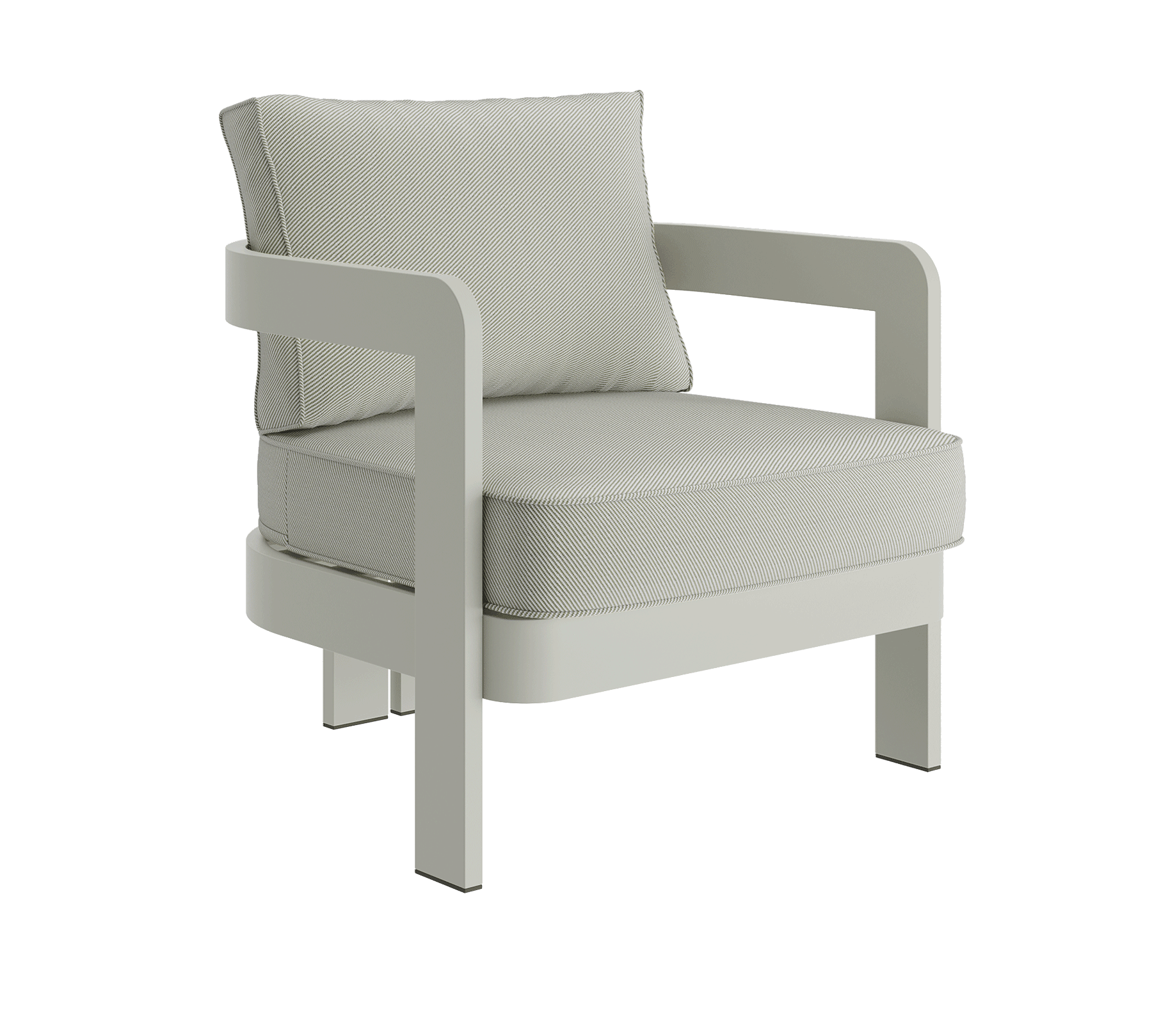 N3 Taupe sage twill lounge chair product image