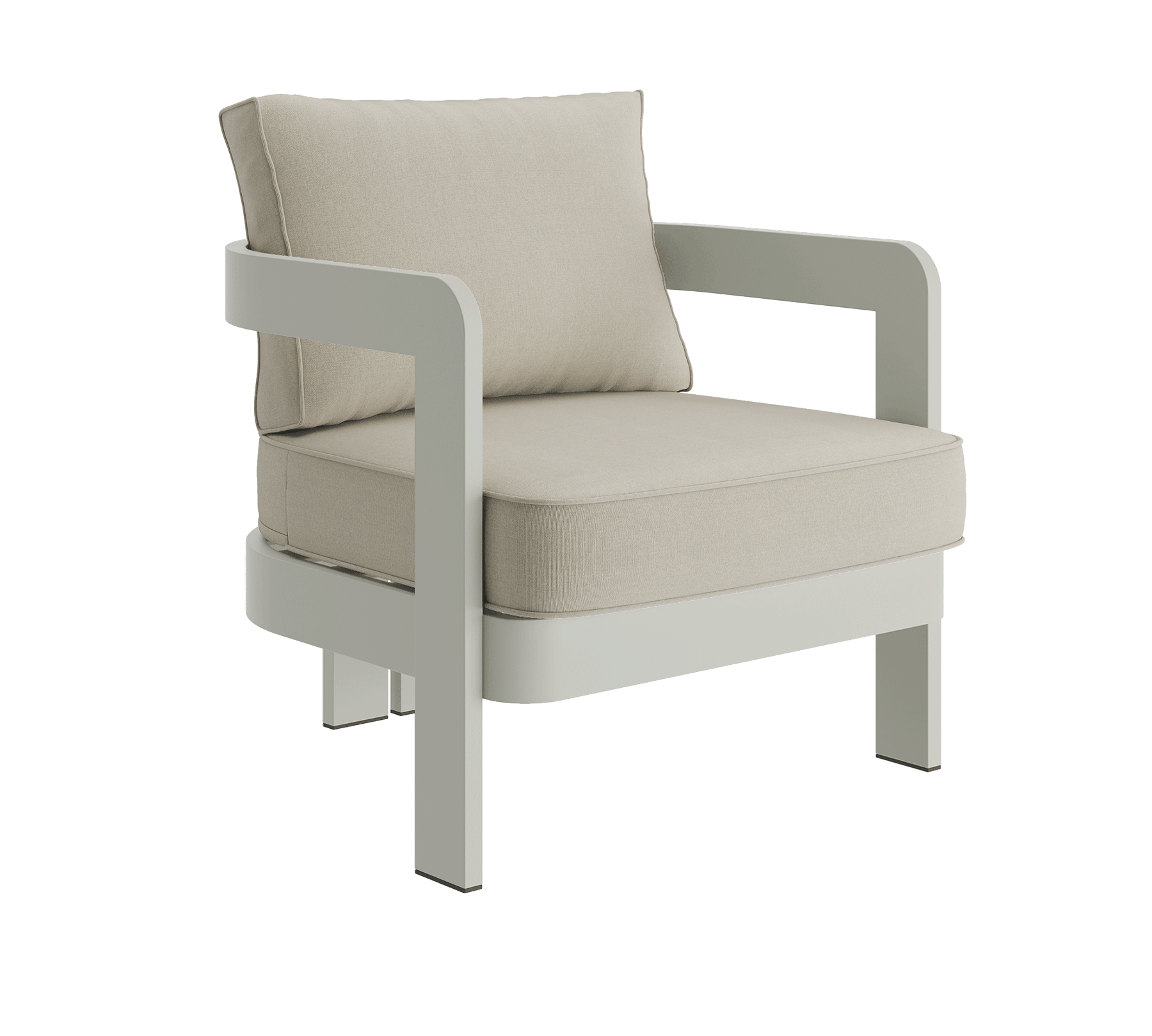N3 Taupe sand canvas lounge chair product image