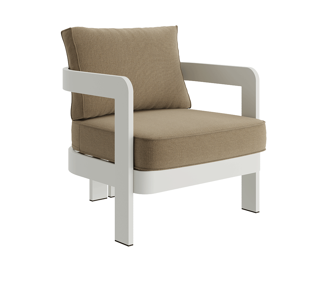 N3 Taupe wheat canvas lounge chair product image