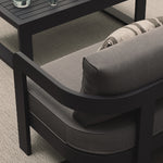 Lounge Chair Smoke Weave Kohl Coffee Table Porcelain Rug