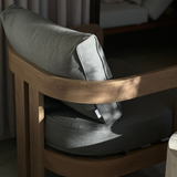 N3 Oak Lounge Chair Smoke Weave