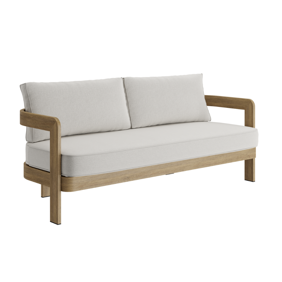 N3 three seater sofa in bone canvas product image