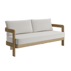 N3 three seater sofa in bone canvas product image