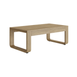 N3 coffee table luxury oak wood effect aluminium outdoor furniture product image