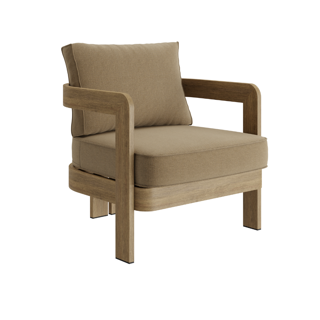 N3 lounge chair in wheat canvas product image