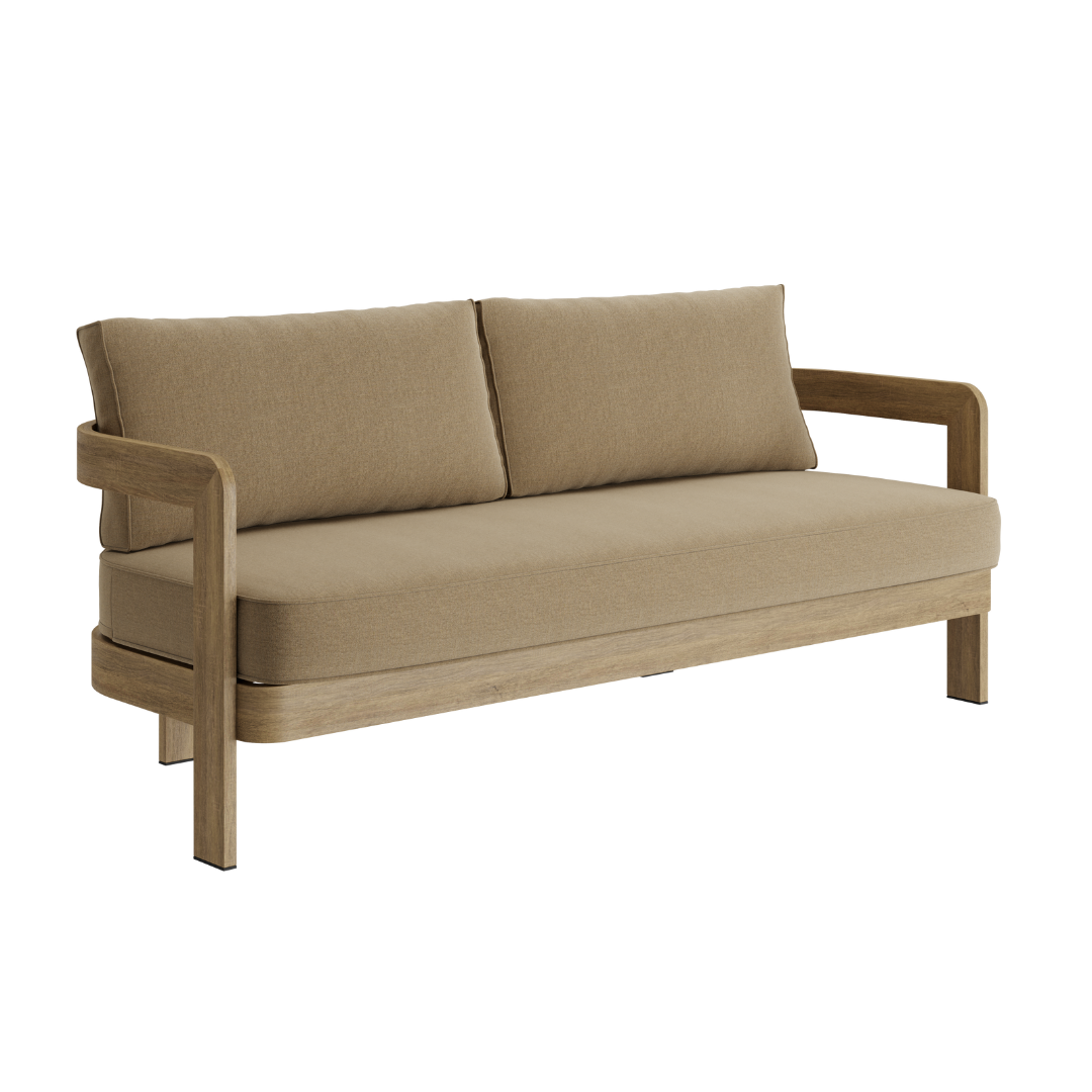 N3 three seater sofa in wheat canvas product image